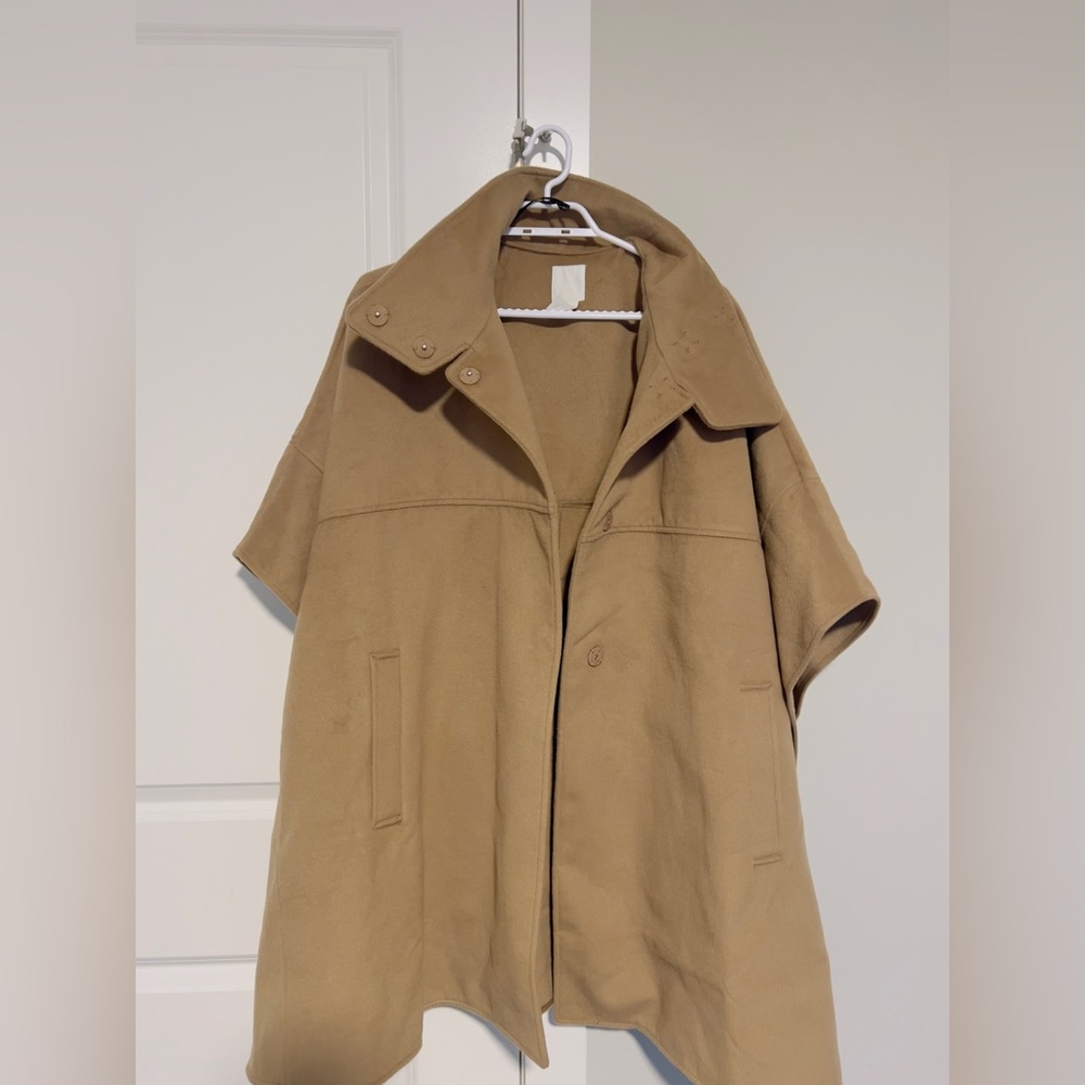 H&M cape coat (solid brown color)